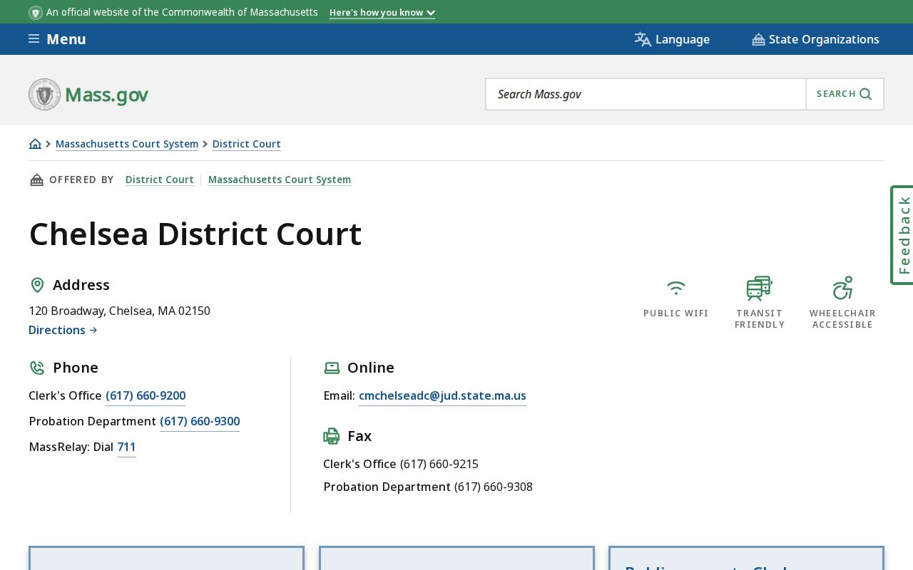 Suffolk County municipal warrant lookup at Chelsea District Court serving Chelsea and Revere
